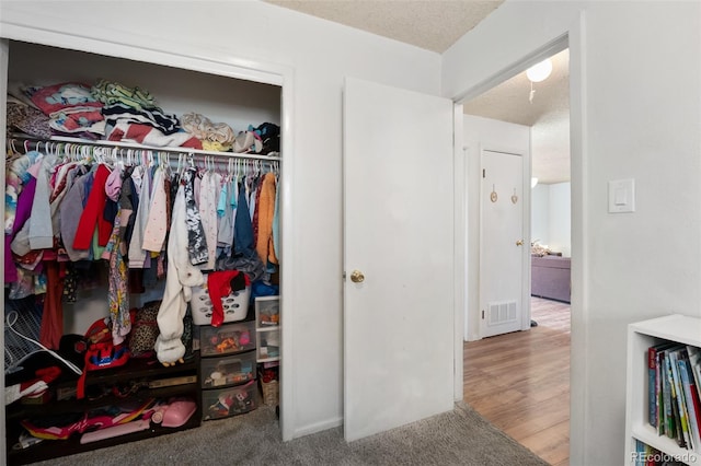 closet with visible vents