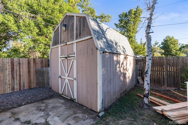 view of outdoor structure