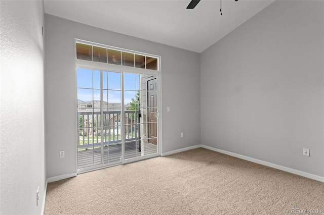 7440 S Blackhawk St Unit 207, Englewood, CO 80112 - carpeted empty room with ceiling fan and baseboards