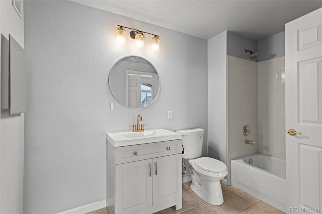 7440 S Blackhawk St Unit 207, Englewood, CO 80112 - bathroom featuring vanity, shower / washtub combination, and tile patterned floors