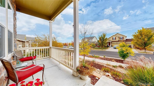 balcony with a porch