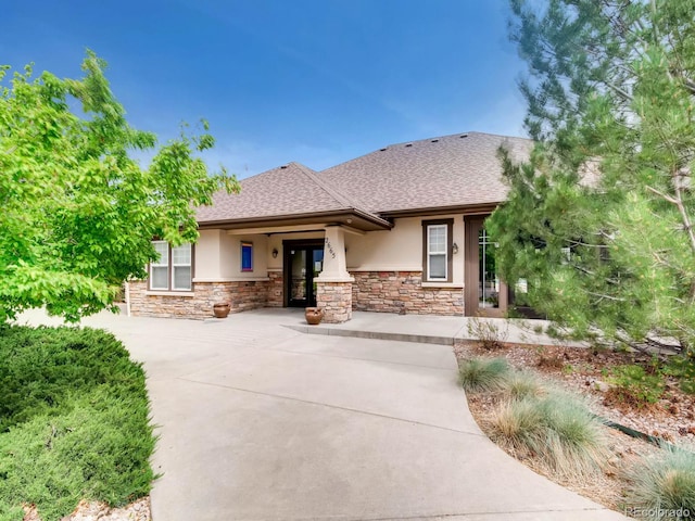 view of front of house featuring french doors