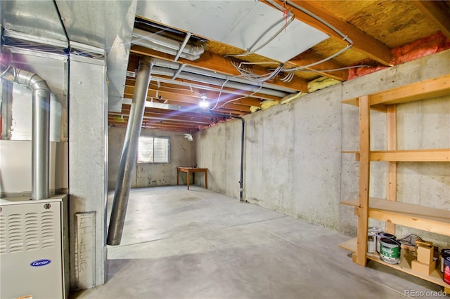 view of basement