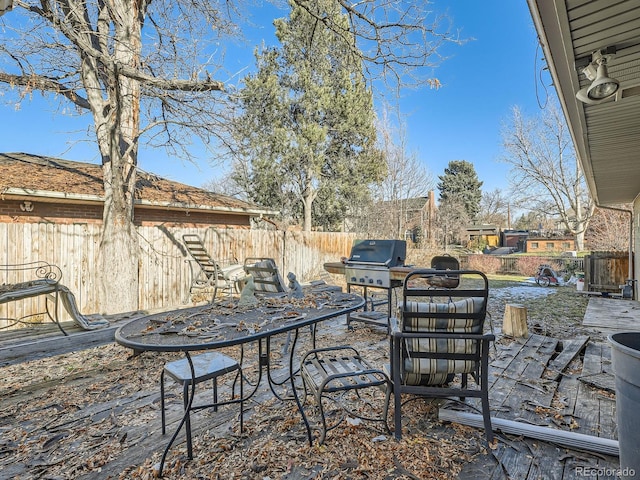 view of patio / terrace featuring grilling area