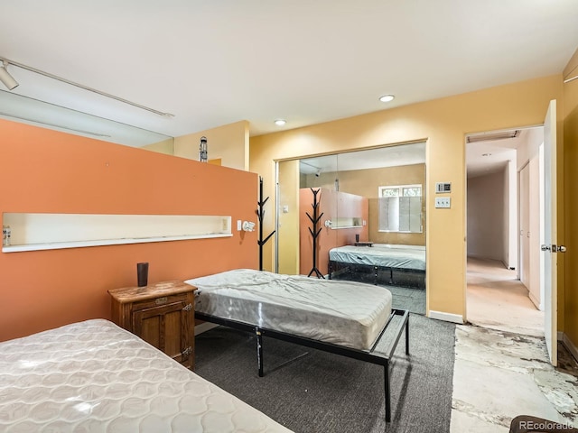 bedroom featuring a closet