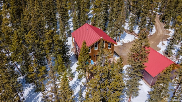 344 Puma Pl, Fairplay, CO 80440 - view of snowy aerial view