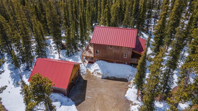 344 Puma Pl, Fairplay, CO 80440 - view of snowy aerial view