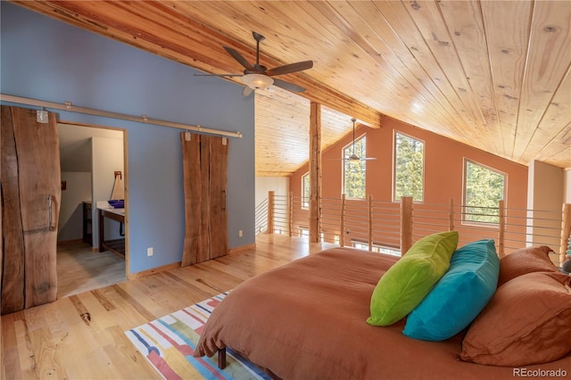 344 Puma Pl, Fairplay, CO 80440 - bedroom with wooden ceiling and wood finished floors