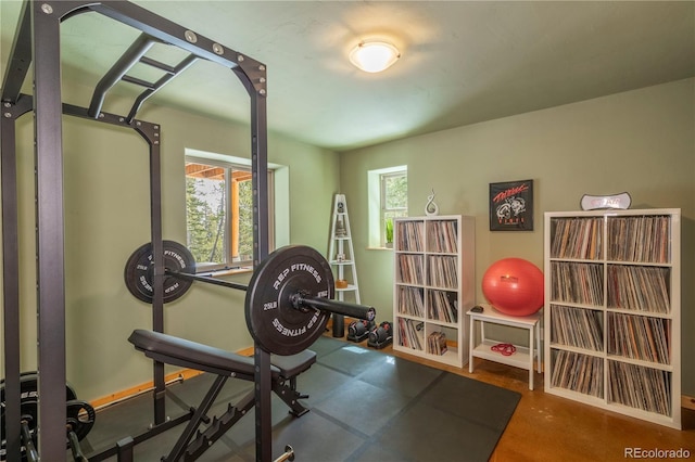 344 Puma Pl, Fairplay, CO 80440 - exercise area featuring baseboards
