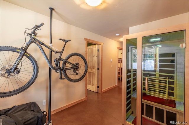 344 Puma Pl, Fairplay, CO 80440 - interior space featuring a sauna and concrete floors