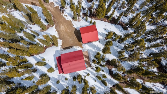 344 Puma Pl, Fairplay, CO 80440 - view of snowy aerial view