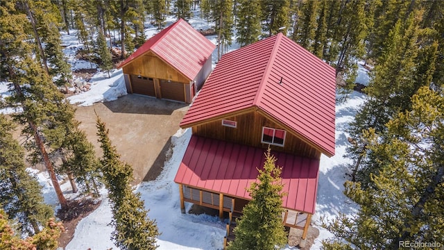 344 Puma Pl, Fairplay, CO 80440 - view of snowy aerial view
