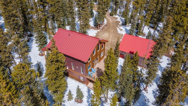 344 Puma Pl, Fairplay, CO 80440 - view of snowy aerial view