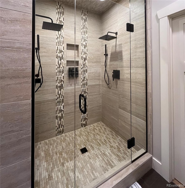 bathroom with walk in shower