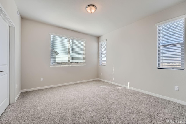 view of carpeted empty room