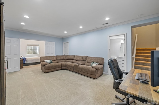 9530 Gray St, Westminster, CO 80031 - carpeted office space with crown molding and recessed lighting