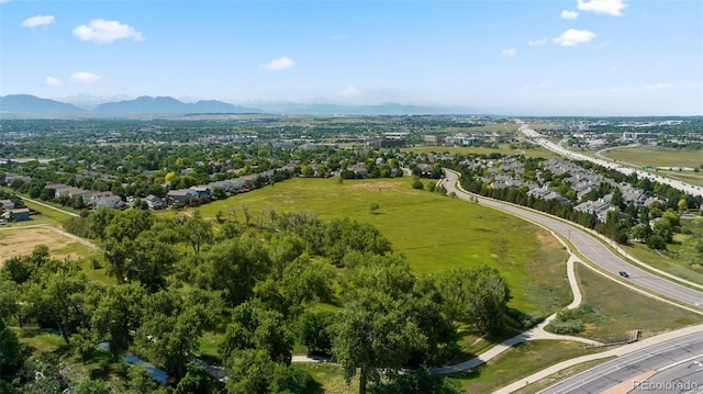 9530 Gray St, Westminster, CO 80031 - aerial overview of property's location featuring a mountain backdrop