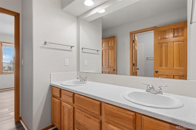 bathroom featuring vanity