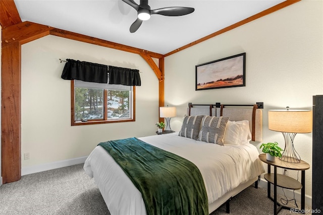 13326 Kuehster Rd, Littleton, CO 80127 - bedroom featuring baseboards, ceiling fan, and carpet