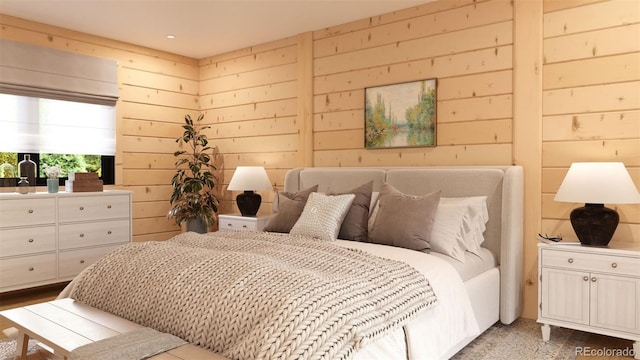 32778 Janelle Ln, Golden, CO 80403 - bedroom featuring wooden walls