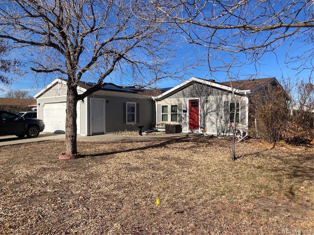 ranch-style house with a garage