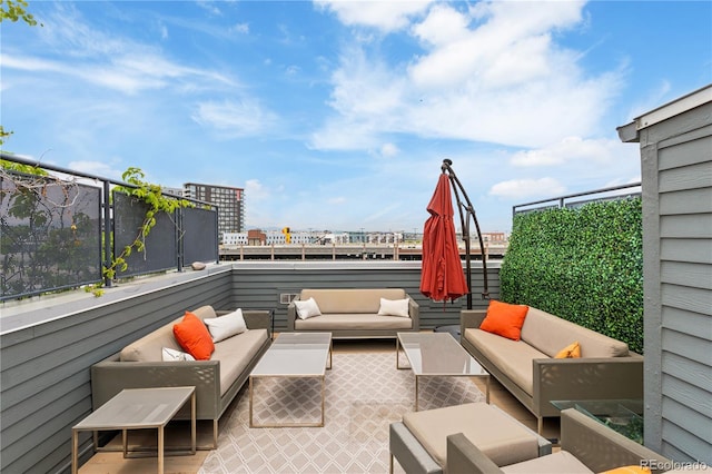 2680 Blake St Unit 4, Denver, CO 80205 - view of patio / terrace featuring outdoor lounge area