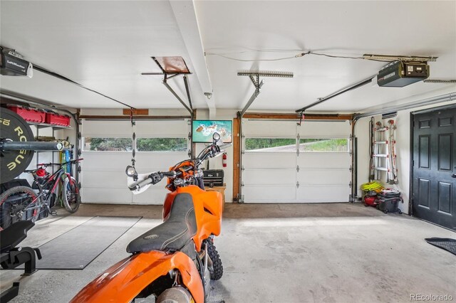 8940 S Brandenburger Dr, Morrison, CO 80465 - garage with a garage door opener