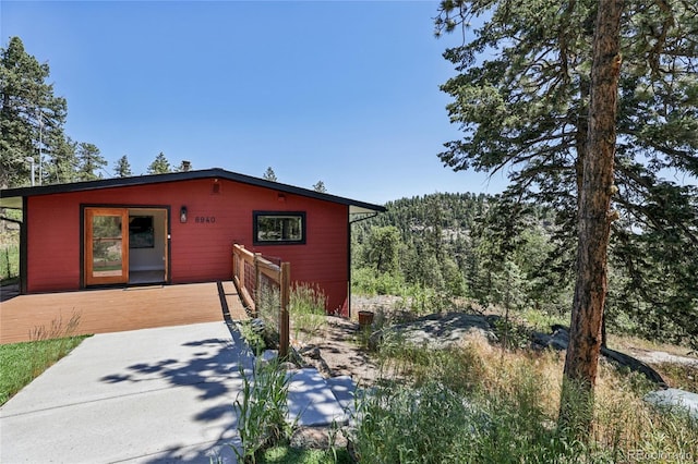 8940 S Brandenburger Dr, Morrison, CO 80465 - view of front of house with a deck