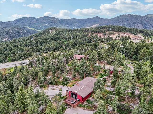 8940 S Brandenburger Dr, Morrison, CO 80465 - aerial view of a mountain backdrop