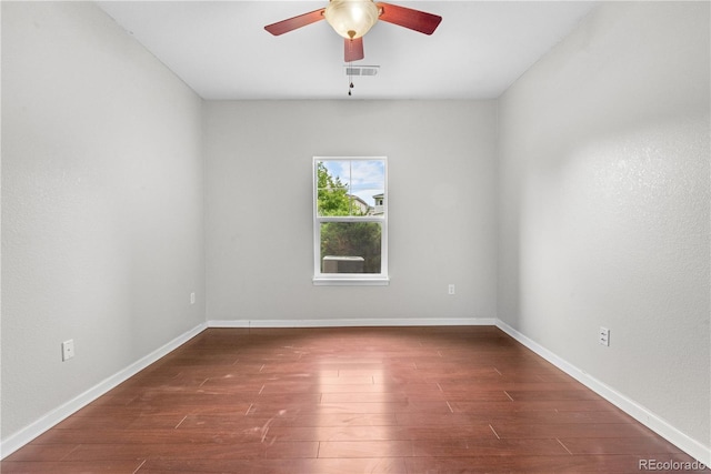 23456 E 5th Pl Unit 104, Aurora, CO 80018 - empty room featuring wood finished floors and a ceiling fan