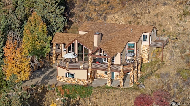 187 Fox Ridge Dr, Evergreen, CO 80439 - aerial view