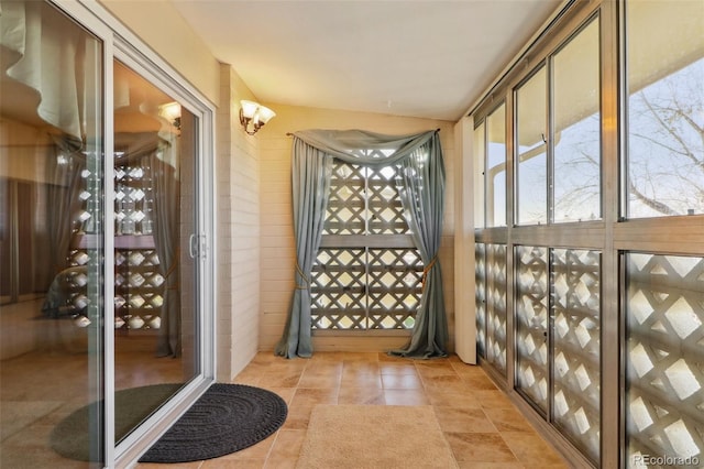 view of wine cellar