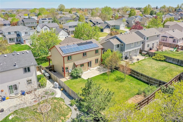 drone / aerial view featuring a residential view