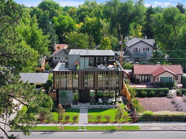 exterior space with a balcony