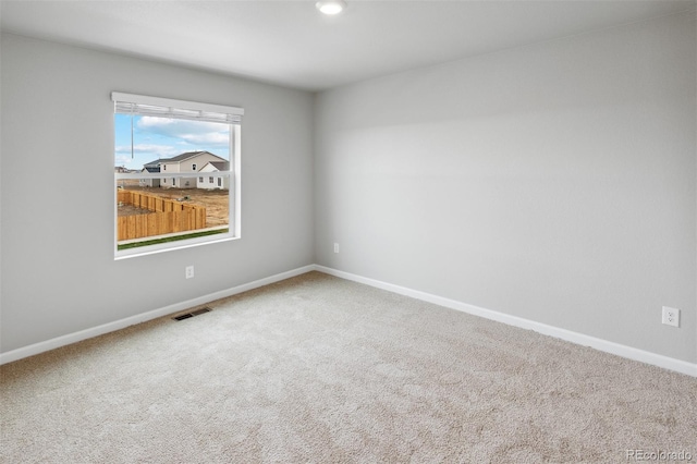 view of carpeted empty room