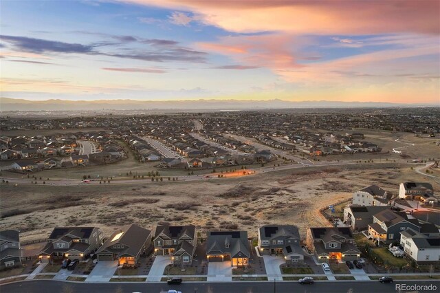 8751 S Wenatchee Ct, Aurora, CO 80016 - aerial view of property and surrounding area with nearby suburban area