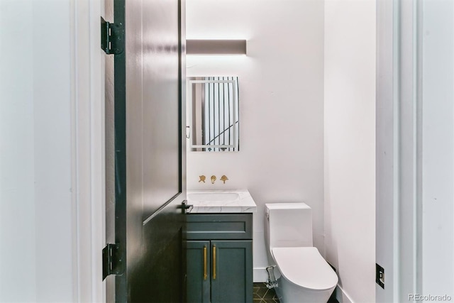 2280 W 42nd Ave, Denver, CO 80211 - half bathroom with vanity and toilet
