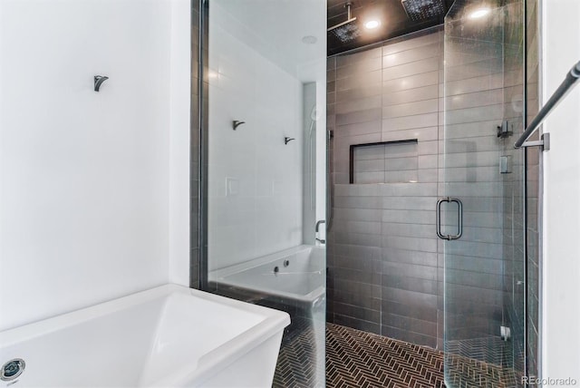 2280 W 42nd Ave, Denver, CO 80211 - full bath featuring a shower stall and a bathtub