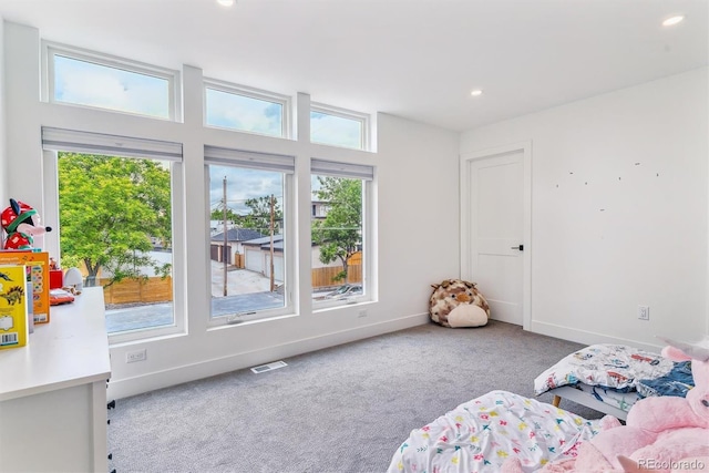 2280 W 42nd Ave, Denver, CO 80211 - carpeted bedroom featuring baseboards and recessed lighting