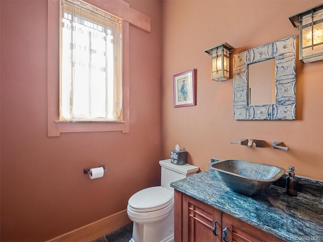 3395 Timbergate Trl, Evergreen, CO 80439 - half bathroom featuring toilet and vanity
