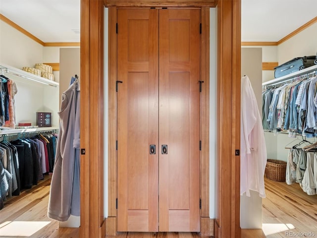 3395 Timbergate Trl, Evergreen, CO 80439 - spacious closet featuring light wood finished floors