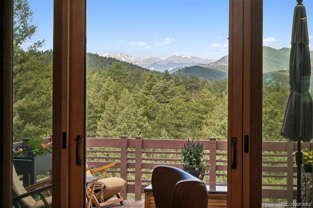 3395 Timbergate Trl, Evergreen, CO 80439 - view of mountain background with a forest