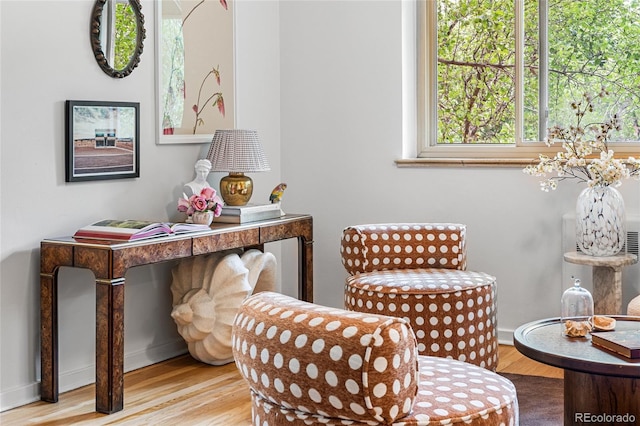 2100 N Franklin St Unit 5, Denver, CO 80205 - sitting room with wood finished floors