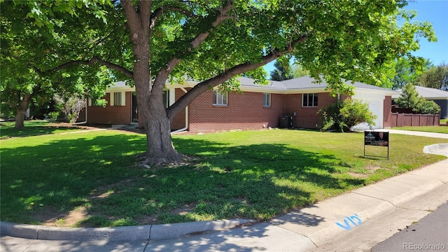 exterior space with a front lawn