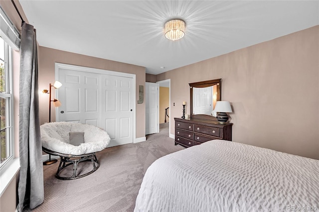 1583 Sunset Ridge Rd, Highlands Ranch, CO 80126 - bedroom featuring carpet, a closet, and baseboards