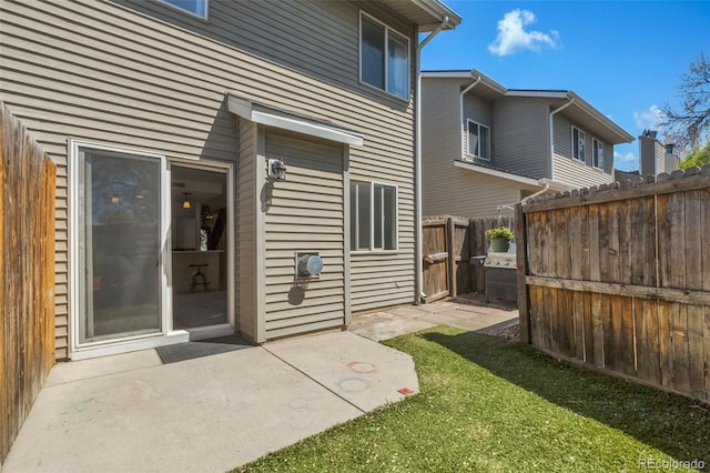 rear view of property with a patio