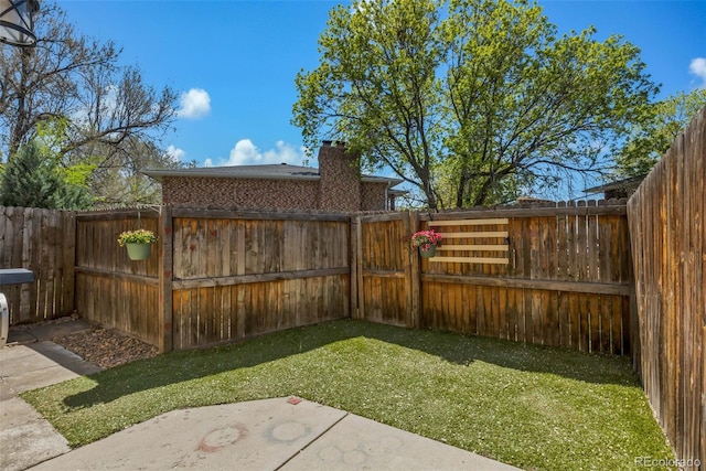 view of yard featuring a patio area