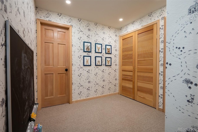 interior space with carpet floors