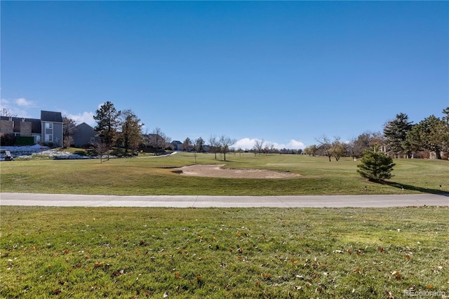 view of home's community featuring a lawn