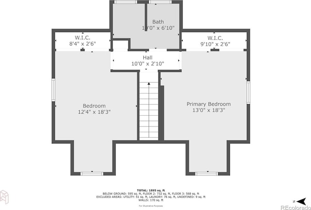 1856 S Monroe St, Denver, CO 80210 - view of room layout